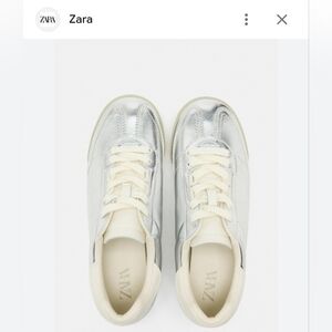 ZARA Metallic Running Sneakers